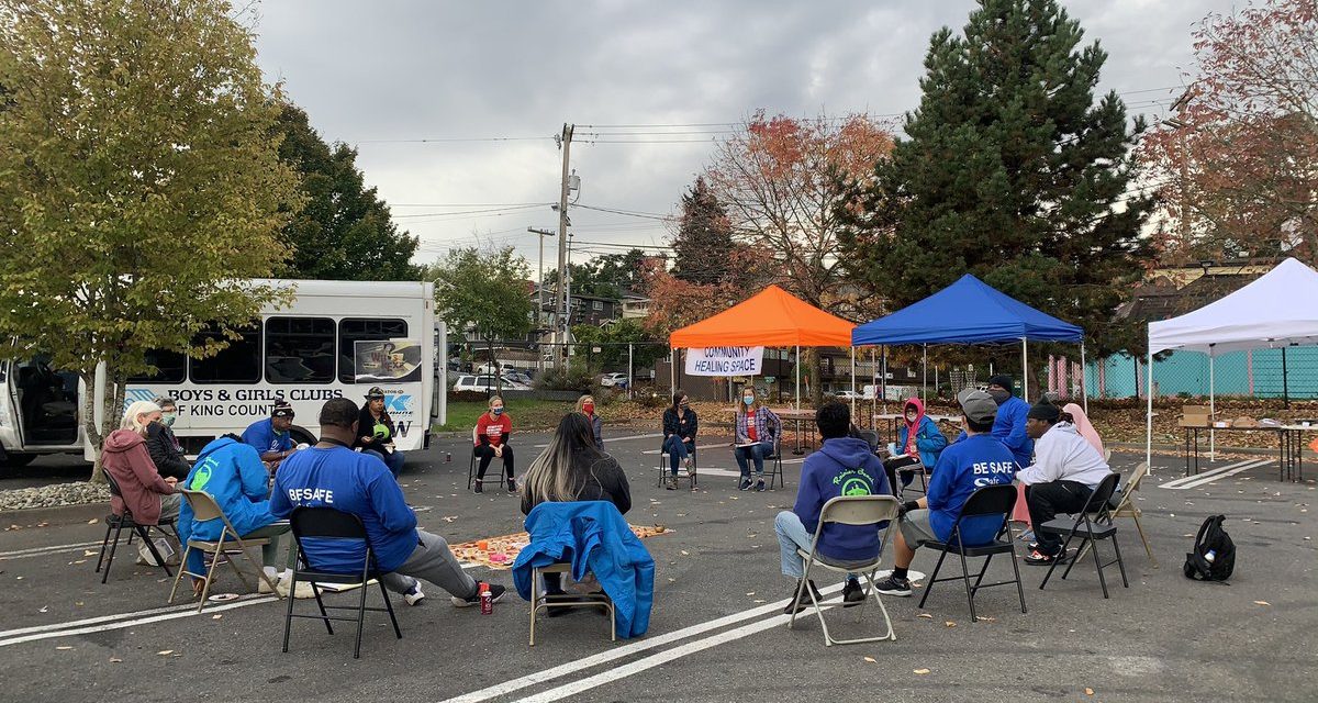 King’s posts of the Rainier Beach Safeway Community Healing Space on October 9th, 2020