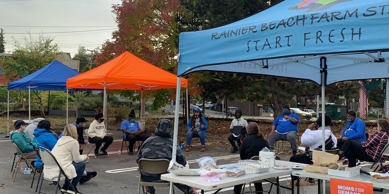 King’s posts of the Rainier Beach Safeway Community Healing Space on September 25th, 2020