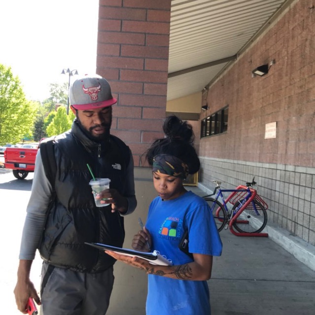Fatima Omar’s Posts of the Corner Greeter Safeway Event on May 8th, 2019