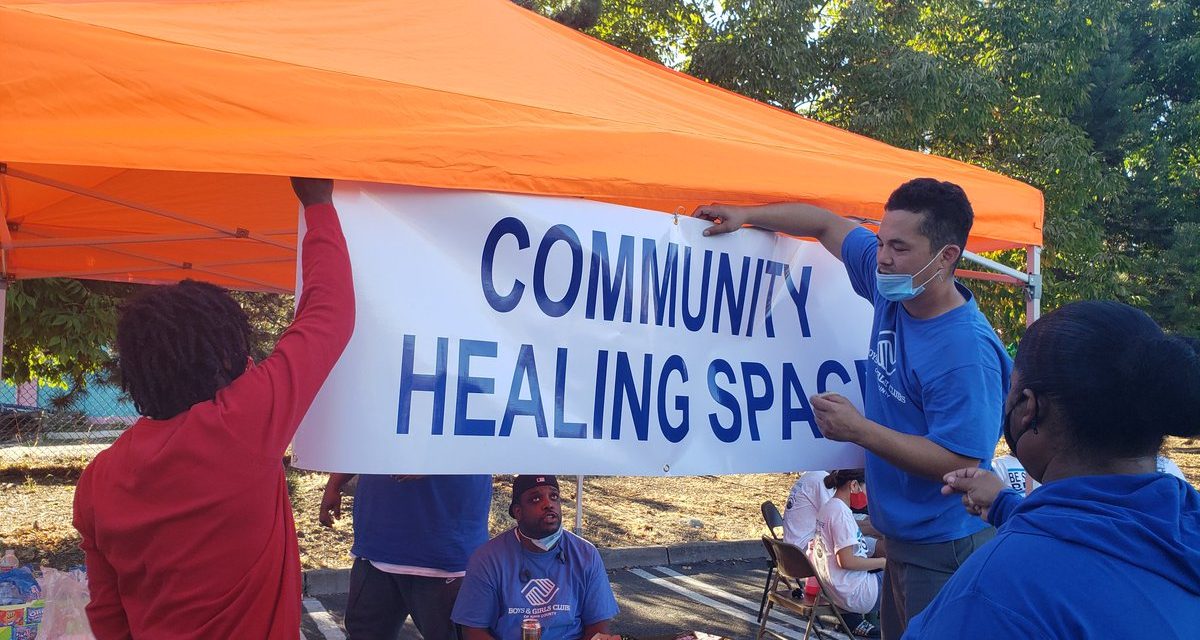 Messiah’s posts of the Rainier Beach Safeway Healing Space on August 28th, 2020